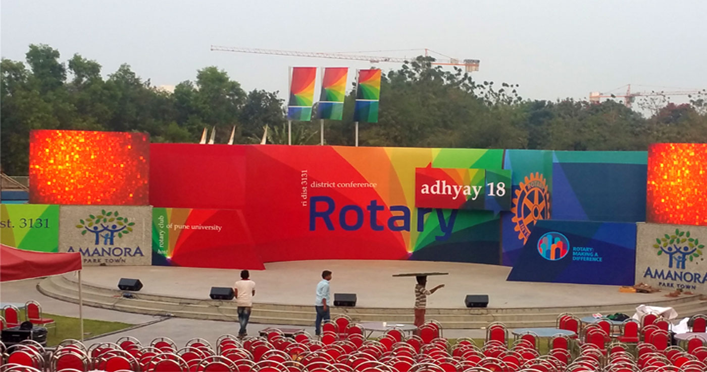 Large-format advertising, branding and installation work by Onkar AP Signages